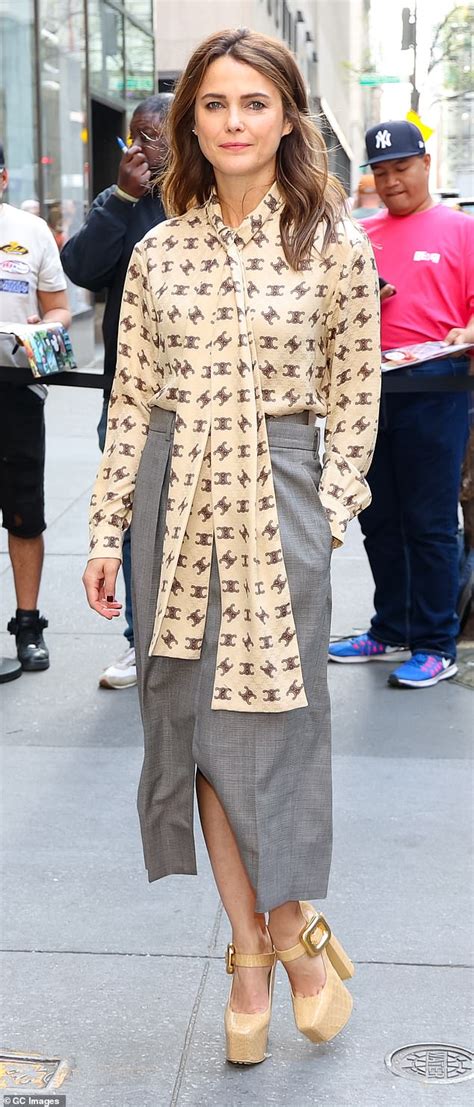 Keri Russell looks chic as she arrives at the Today studios in New York ...