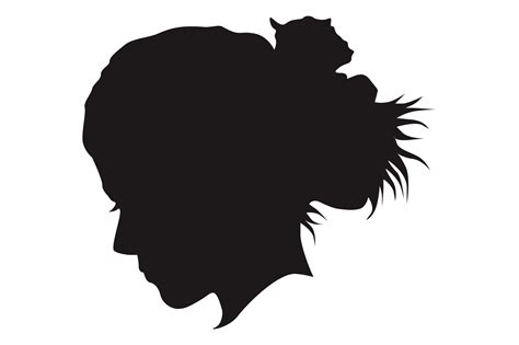 Woman Head Silhouette With Transparent Background 23629744 PNG