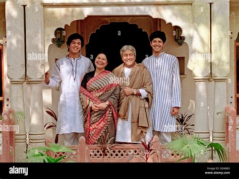 Amjad Ali Khan with family Stock Photo - Alamy