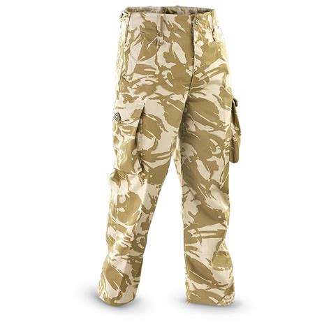 New British Military BDU Combat Pants, Desert Camo - 176923, Pants at Sportsman's Guide