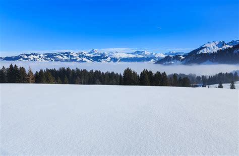 Snowy Mountain Under Blue Sky · Free Stock Photo