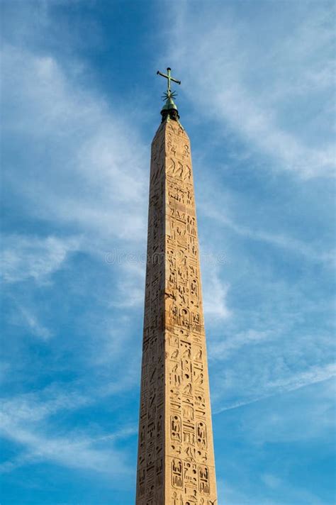 Ancient Egyptian Obelisk in St. Peter`s Square in Vatican City in Rome, Italy Stock Photo ...