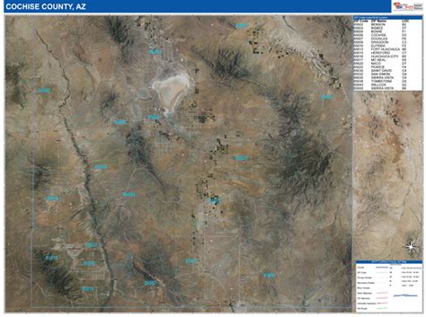 Iron County, UT Wall Map Satellite ZIP Style by MarketMAPS - MapSales