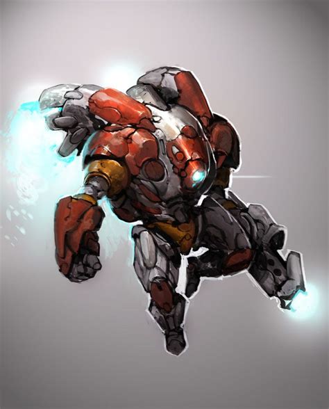 Flying Dude by Robotpencil on deviantART | Robot concept art, Robots ...