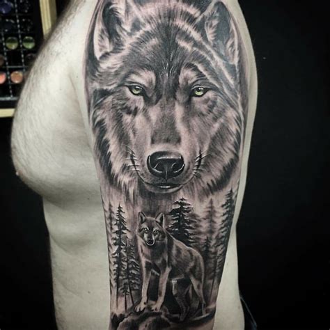 Wolf Arm Sleeve Tattoo