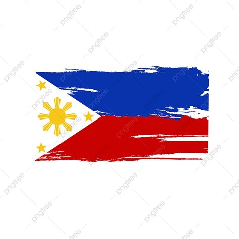 Philippine Flag Vector PNG Images, Philippines Flag Brush Grunge Background, Vector, Wallpaper ...