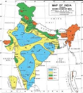 Seismic Zonation Map of India. (IS 1893 (Part 1)-2016). | Download Scientific Diagram