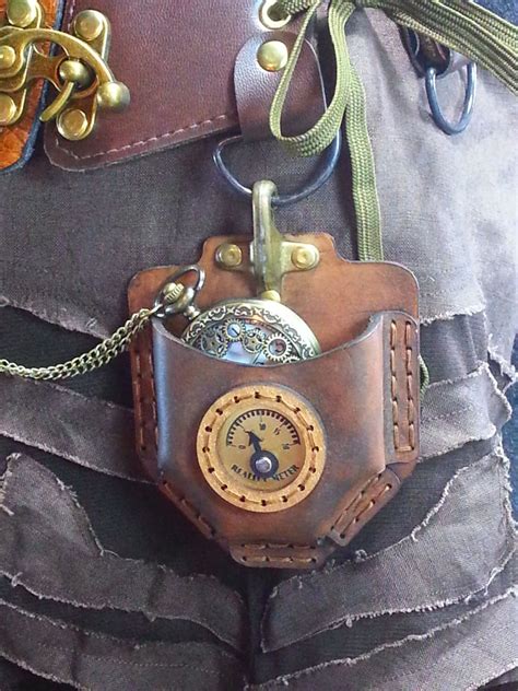 Steampunk Pocket watch / Fob watch leather pouch Kit Complete