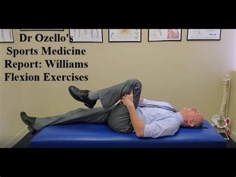 Williams Flexion Exercises for Low Back Pain - YouTube