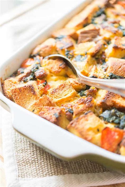 Sausage Breakfast Casserole (Easy Overnight) - Fifteen Spatulas