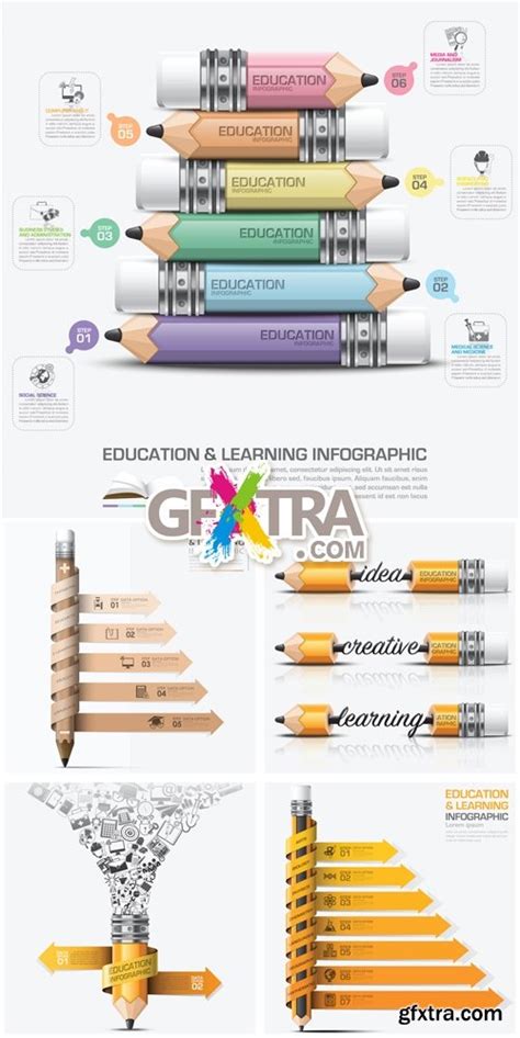 Education Infographic Templates Vector » GFxtra