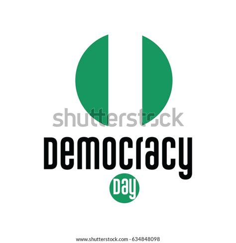 Democracy Day Logo Vector Template Stock Vector (Royalty Free) 634848098