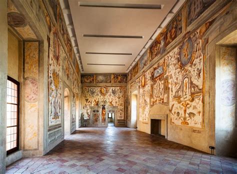 Hall in Torrechiara Castle. Italy. Editorial Photography - Image of ...