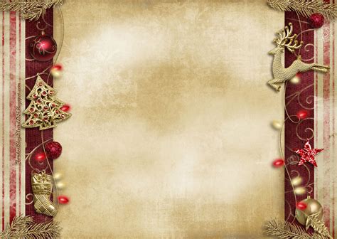 Christmas Peace Decoration Background For PowerPoint - Holiday PPT Templates