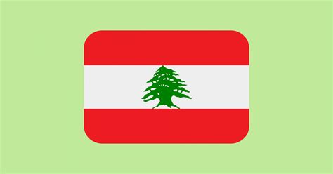 Lebanese Flag Emoji