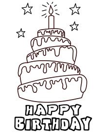 Happy Birthday Printable Cards Black And White