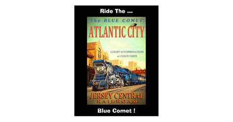 The Blue Comet Train Custom Postcard | Zazzle.com