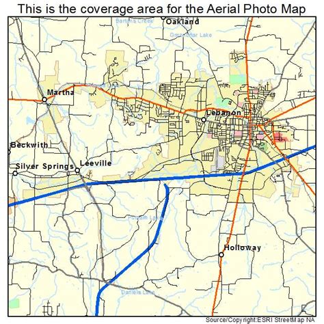 Aerial Photography Map of Lebanon, TN Tennessee