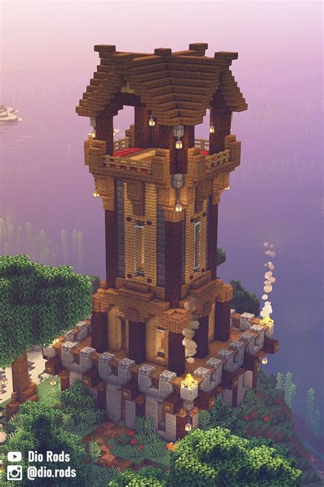 Minecraft Medieval Watchtower/Outpost Build! | Minecraft medieval ...