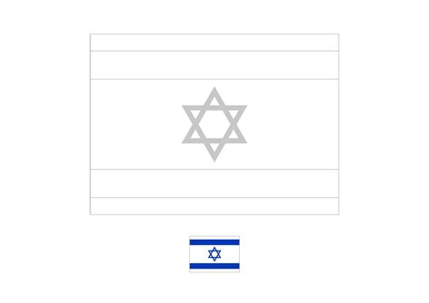 Israel flag coloring page | Flag coloring pages, Coloring pages, Israel flag