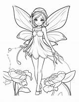 Free Printable Fairy Coloring Pages sketch template