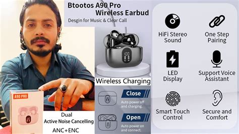 A90 Pro TWS V5.3 Bluetooth Wireless Earbuds ANC+ENC Dual Mic Full Touch ...