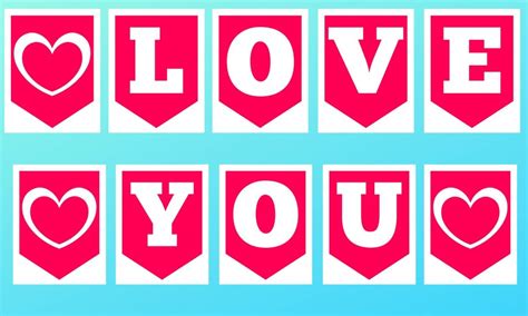 4 Easy DIY Valentine's Day Printable Banners (Free!) - The Peculiar ...