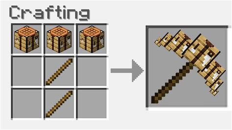 Minecraft BUT You Can Craft a PICKAXE From ANY BLOCK! - YouTube