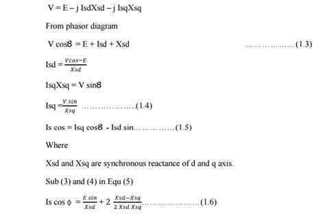 Phaser Diagram of Synchronous Reluctance Motor