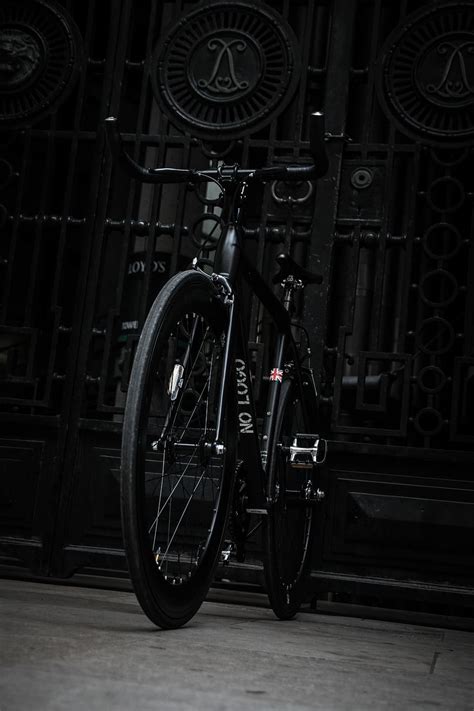 HD wallpaper: black road bike, black bike, bicycle, bike rack, dark ...