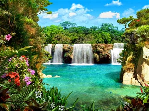 KUMPULAN GAMBAR AIR TERJUN TERCANTIK DI DUNIA Wallpaper Pemandangan ...