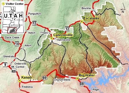 Grand Staircase-Escalante NM: Climate, Geography, Map - DesertUSA