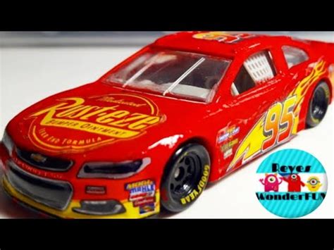 Custom Disney Pixar Cars Lightning McQueen NASCAR hotwheels scale - YouTube