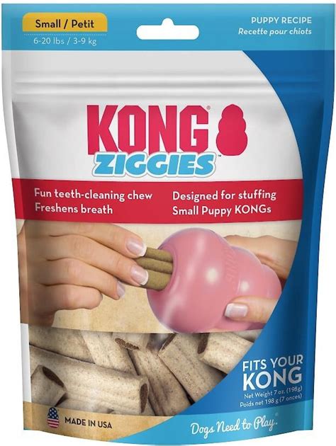 KONG Stuff'N Puppy Ziggies Dog Treats, Small, 12 count - Chewy.com