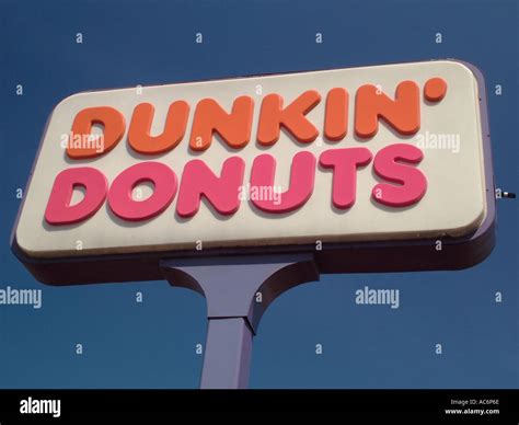 AJD42886, sign, Dunkin Donuts Stock Photo - Alamy