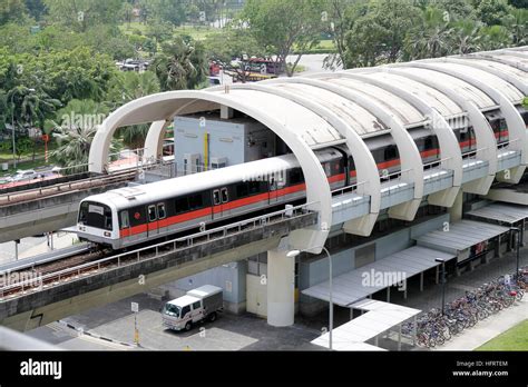 Singapore MRT Train Stock Photo - Alamy