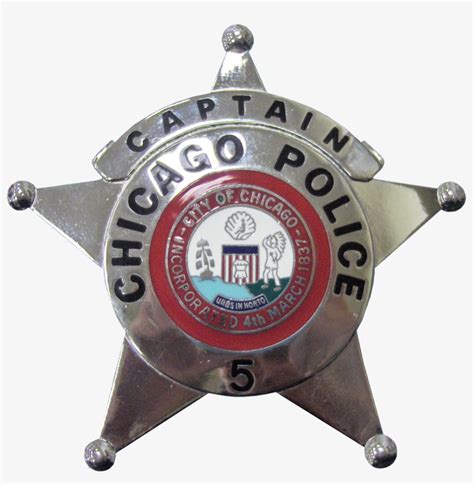 Chicago Police Captain Star - Chicago Police Captain Badge - Free Transparent PNG Download - PNGkey