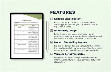 Documentary Script Template in Word, PDF, Google Docs - Download ...