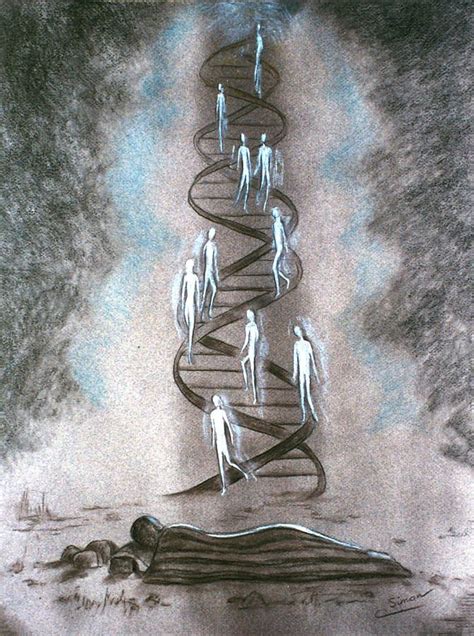 Image result for jacob's ladder artwork Arte Dna, Adn Tattoo, Ladder To Heaven, Dna Art, Medical ...