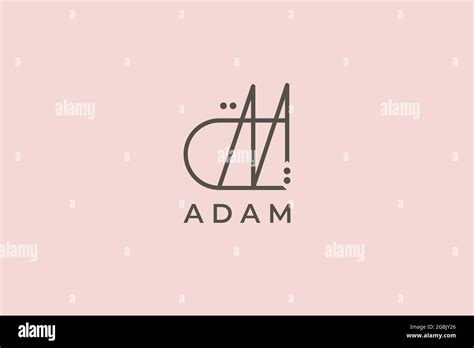 logo name adam. usable logo design for private logo, business name card web icon, social media ...