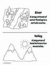 Plateau Landform Coloring Page Sketch sketch template