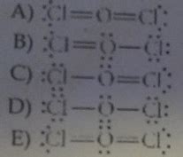 Choose the BEST lewis structure for OCl2 - WizEdu