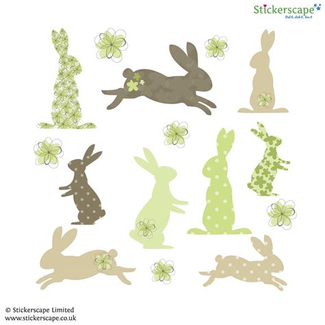 Bunny wall stickers | | Stickerscape