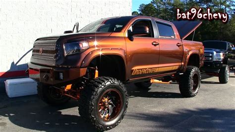 ULTIMATE AUDIO: CUSTOM 2015 Toyota Tundra w/ 12" Lift on 22x12" Fuel ...