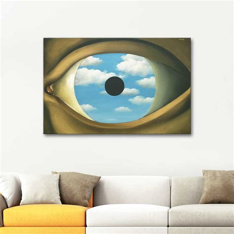 Rene Magritte The False Mirror Art Print | CANVASTAR