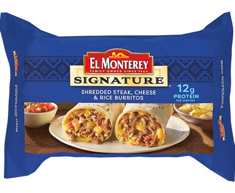 Steak and Cheese Frozen Burrito - Burritos - El Monterey