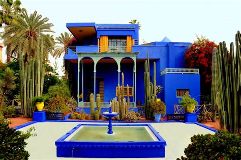 Majorelle Garden Marrakech - Yves Saint Laurent Home | Marrakech, Art ...