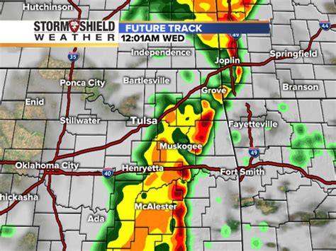 Severe weather is forecasted for Tuesday in Oklahoma; timeline of radar images of the storms ...