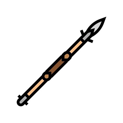 spear weapon color icon vector illustration 10143434 Vector Art at Vecteezy