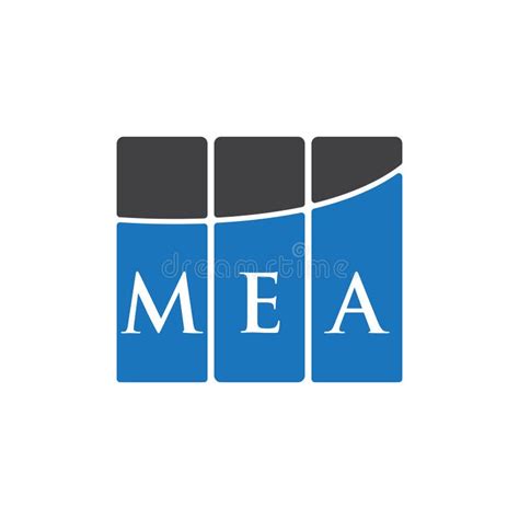 MEA Letter Logo Design on Black Background.MEA Creative Initials Letter ...